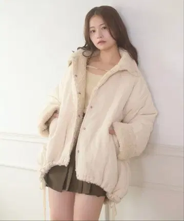 /2WAY 리버서블 퀼팅 보아 자켓