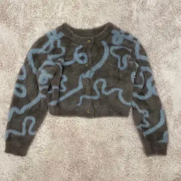 [ Kastane ] 그래피티 니트 가디건