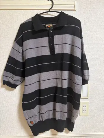 fb county 스트라이프 반팔 피케 셔츠 XL 코튼 100%