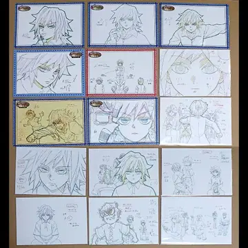 토미오카 기유 컴플리트 세트 키메츠 학원 혜택 엽서 귀멸의 칼날 원화