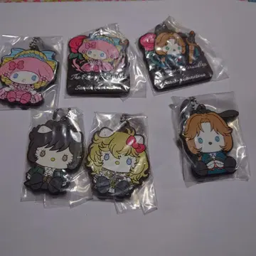 6종류 베르사이유의 장미 산리오 캡슐 러버 마스코트