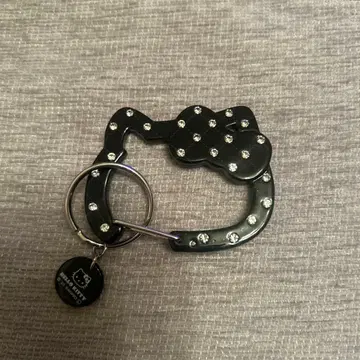 LOWRYS FARM 키티 퀼팅 카라비너 블랙 거의 미사용