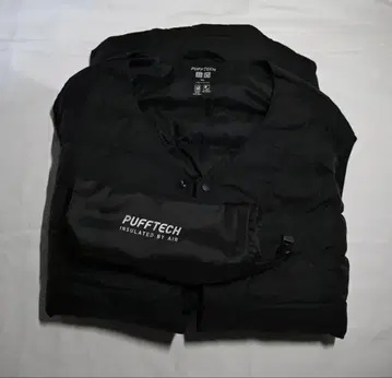 유니클로 퍼프 테크 자켓 블랙 4XL
