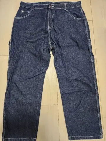 다크 블루 카고 팬츠 4 포켓