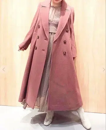 코코딜 백 플레어 롱 코트