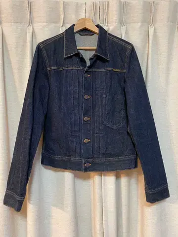Nudie Jeans 데님 자켓 다크 네이비
