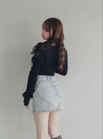 andmary 데님 미니 스커트