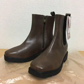 시마무라 Taiyou님 사이드 고어 부츠 다크 브라운 S