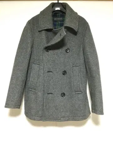 남성용 P코트 하프코트 그레이 S 남성 키즈 울