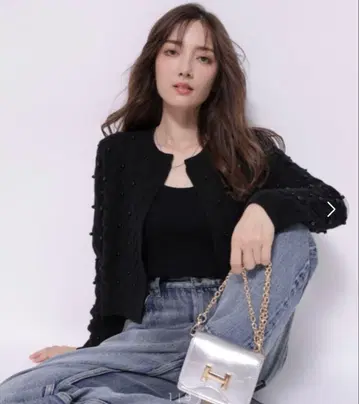 Apuweiser-riche 펄 케이블 가디건