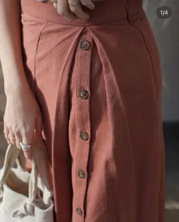 room306contemporary 린넨 플레어 스커트