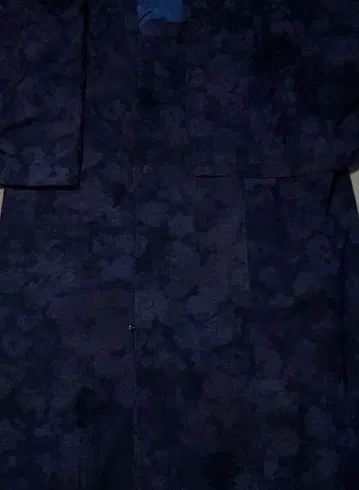 도행 코트 겨울용 벨벳 코트 롱 기모노