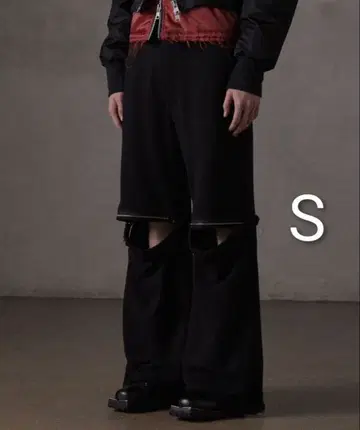 GRANCY 지퍼 디자인 스웨트 팬츠 S