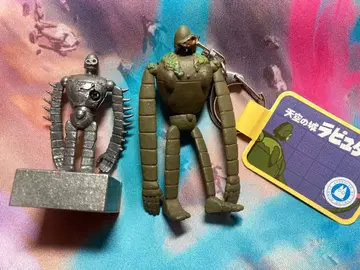 메탈 로봇 병사 엽서 스탠드 키링 세트