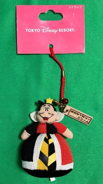 도쿄 디즈니 리조트 이상한 나라의 앨리스 하트 여왕 스트랩