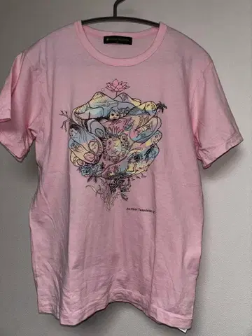 핑크 그래픽 프린트 T셔츠 24시간 TV