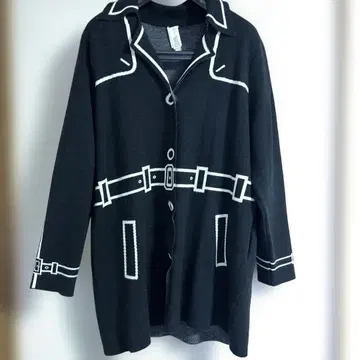 IVYNIE COLLECTION 벨트 디자인 코트 L 블랙