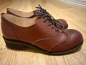 브라운 가죽 옥스퍼드 신발 일본제 키다리 아저씨 새상품