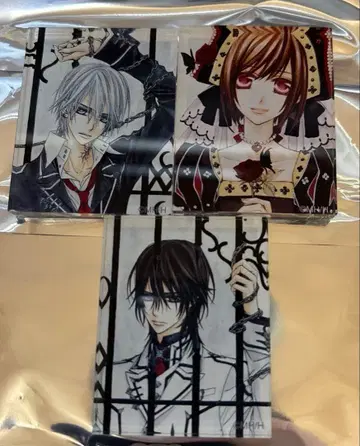 뱀파이어 기사 원화전 한정판 트레이딩 아크릴 마그넷 3개 세트