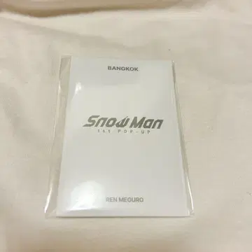 Snow Man 방콕 POPUP 메구로 렌 포토 카드