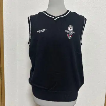 캡틴 산타 블랙 V넥 베스트