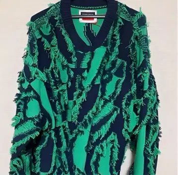 MAISON SPECIAL 프린지 스웨터 초특가