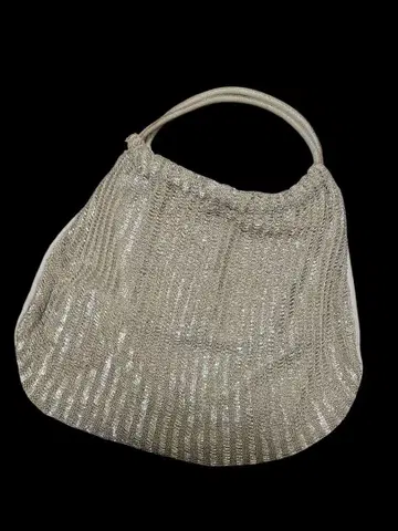 미사용 RICKI DESIGNS 실버 비즈 백