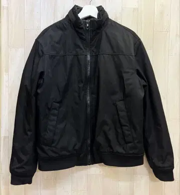 ZARA 자라 충전솜 나일론 집업 자켓 남성용 L 블랙