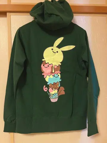 CUNE 후드티 6주년 아이스크림 토끼 새상품 남녀 공용 S 사이즈