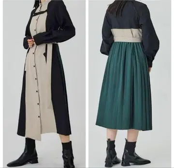 UNITED TOKYO 볼레로 콤비 셔츠 원피스