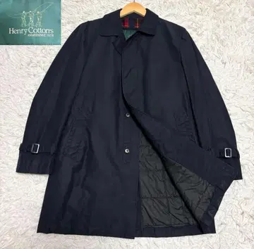 헨리 코튼 스텐카라 코트 네이비 50