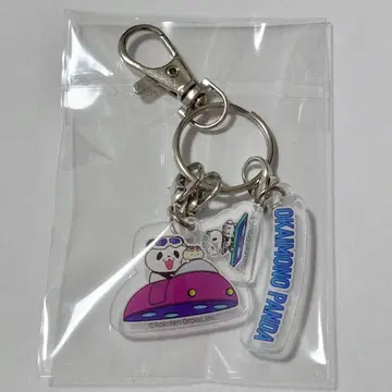 쇼핑 팬더 아크릴 키링 라쿠텐 옵티미즘 쇼핑 팬더