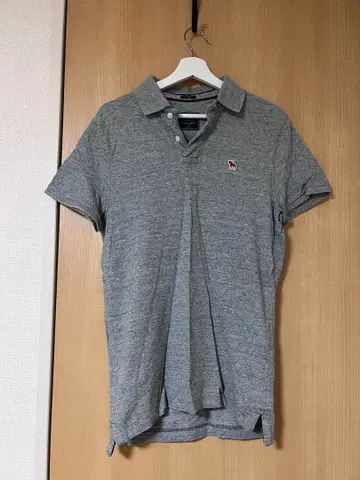 Abercrombie & Fitch 그레이 피케 셔츠 M