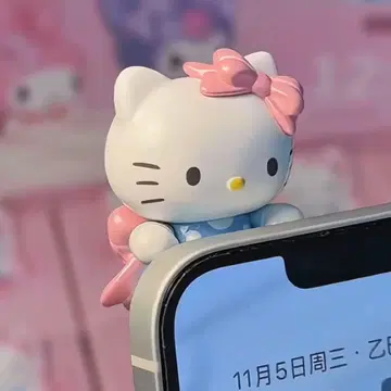 헬로키티 스마트폰 액세서리 피규어