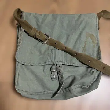 밀리터리 숄더 가스 마스크 백 카키 캔버스 구제 의류 빈티지