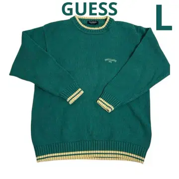[ L ] GUESS CLASSICS 그린 니트