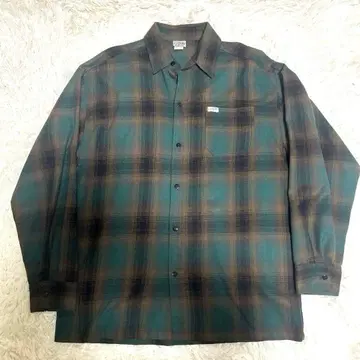 CALTOP USA 플란넬 셔츠 긴팔 deep green XL