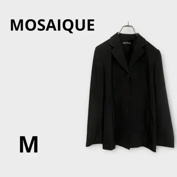 극미품! 도쿄 스타일 모자이크 테일러드 자켓 울 다크 그레이 M