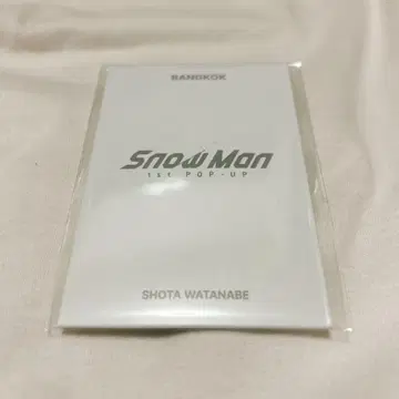 Snow Man 방콕 POPUP 와타나베 쇼타 포토 카드