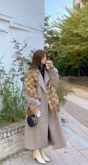 디홀릭 2TYPE 울 혼방 2WAY 코트