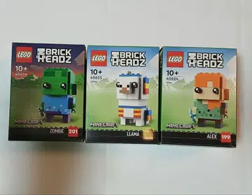LEGO 마인크래프트 브릭헤즈 좀비 라마 알렉스