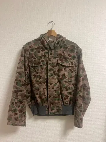 60s 오스트리아군 Austrian 짧은 기장 도트 카모 무늬