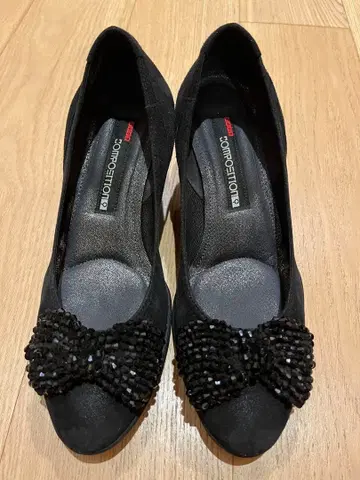 Composition9 [ 22.5 ] 펌프스 비쥬 스웨이드 웨지