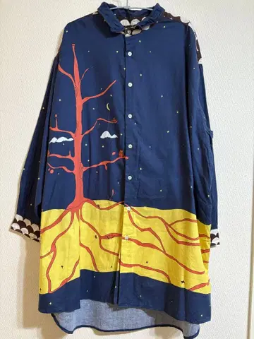 츠모리치사토 x niko and 올빼미의 밤 셔츠 원피스 니코앤드