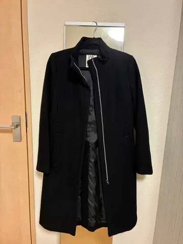 MICHEL KLEIN 블랙 롱 코트