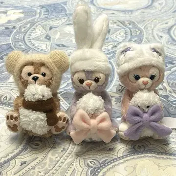 홍콩 디즈니 겨울 머리띠 커스텀 복슬복슬 마스코트