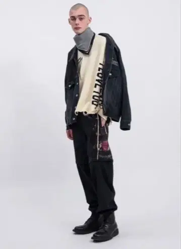 더블렛 히든 메시지 니트