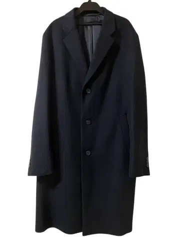 유니클로 체스터 코트 캐시미어 혼방 네이비 XL