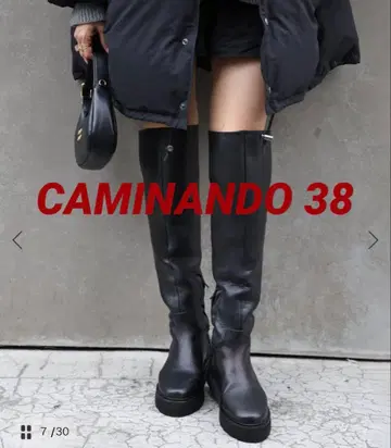 [ 카미난도 ] KNEE HIGH BOOTS 38