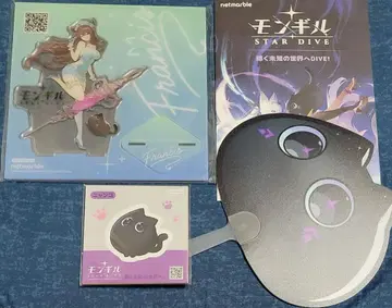 몽길 TGS 아크릴 스탠드 스티커 부채 세트